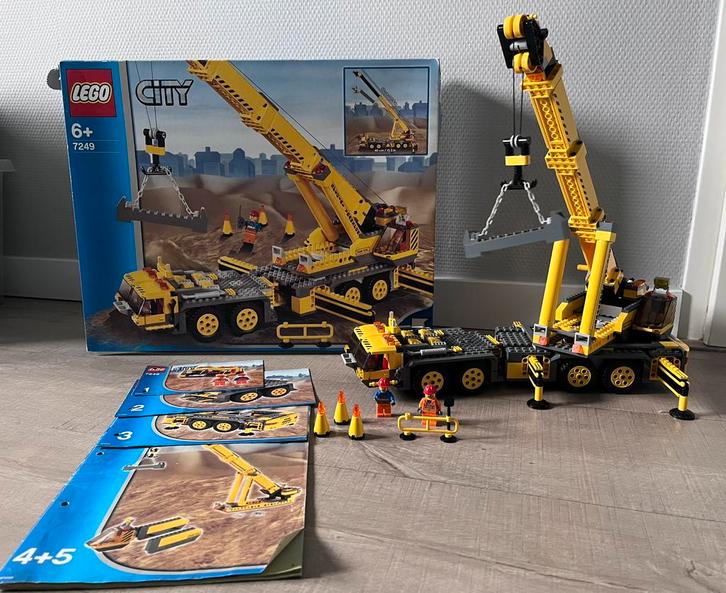 Complete set Lego mobiele kraan XXL (7249), Kinderen en Baby's, Speelgoed | Duplo en Lego, Zo goed als nieuw, Lego, Complete set