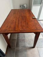 Ambachtlijk handgemaakte tafel van oud grenen., Ophalen, Gebruikt, 50 tot 100 cm, 150 tot 200 cm