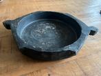 Brocante Nepalese Schaal met Handvatten 40cm Doorsnee, Ophalen of Verzenden