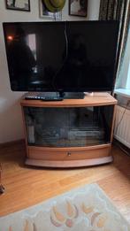 TELEVISIE KAST BLANK EIKEN (EVENTUEEL MET TV), Ophalen, Gebruikt, Eikenhout, 50 tot 100 cm