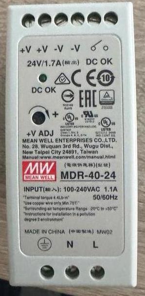 24V Voeding din- rail Mean Well MDR-40-24 beschikbaar voor biedingen