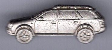 Audi allroad quattro zilverkleurig auto PIN ( BLAD2_202 ), Verzamelen, Verzenden, Nieuw, Transport, Speldje of Pin