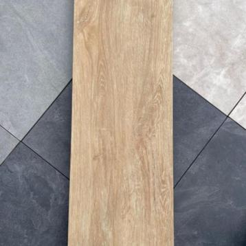 Keramische Tuintegel Licht Houtlook, 40x120x3cm beschikbaar voor biedingen