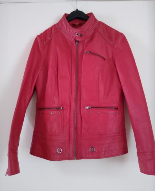 Prachtige rode lederen dames jack, Motoren, Kleding | Motorkleding, Jas | leer, Dames, Nieuw zonder kaartje, Ophalen of Verzenden