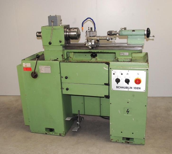 Schaublin 102 N 80 speciaal, Doe-het-zelf en Verbouw, Draaibanken, Gebruikt, Metaaldraaibank, Minder dan 500 mm, Ophalen