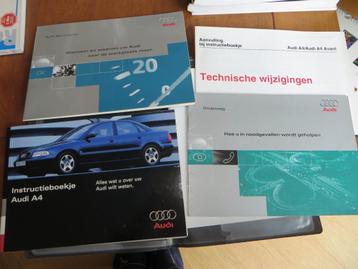 Instructieboek Audi A4, A4 1.8T, A4 V6 +diesels 1995 + map beschikbaar voor biedingen