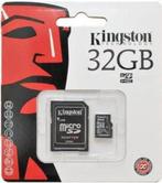 Kingston - Micro SD kaart - 32GB class 10, Audio, Tv en Foto, Fotografie | Geheugenkaarten, Nieuw, Kingston, MicroSDHC, Ophalen of Verzenden