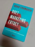 Ruud Frambach - Doet marketing ertoe?, Ophalen of Verzenden, Zo goed als nieuw, Ruud Frambach