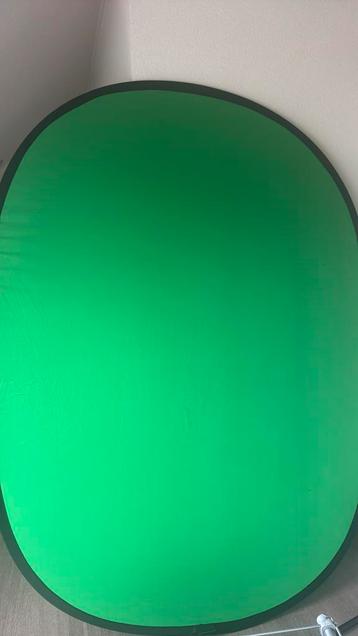 Green en blue screen met standaard en hoes beschikbaar voor biedingen