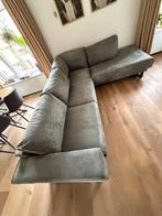 Groene hoekbank, Huis en Inrichting, Banken | Bankstellen, Ophalen, Overige materialen, 250 tot 300 cm, Gebruikt