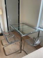 Ikea Glivarp uitschuiftafel + 3 stoelen - direct ophalen!, Huis en Inrichting, Tafels | Eettafels, Ophalen, Gebruikt, 100 tot 150 cm