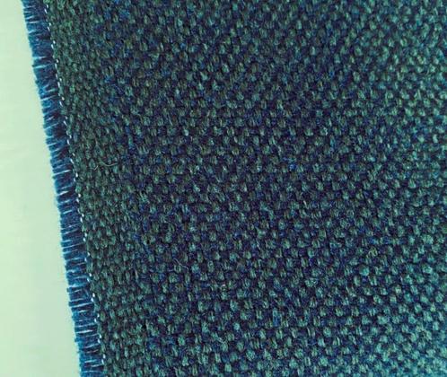 Keymer Stavanger blauw+groen; 2,2 meter meubelstof, Hobby en Vrije tijd, Stoffen en Lappen, Nieuw, Overige materialen, 120 cm of meer
