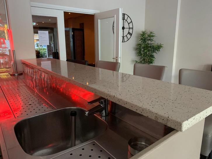Marmeren barblad ideaal voor bar of keuken, Huis en Inrichting, Barren, Zo goed als nieuw, Ophalen