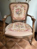 Antieke biedemeier geborduurde stoel, Antiek en Kunst, Antiek | Meubels | Stoelen en Banken, Ophalen