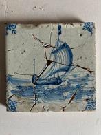 Antieke scheepstegel uit de 17e eeuw, Ophalen of Verzenden