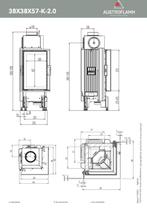 Aanbieding Austroflamm Insert 38x38x57 cm, Ophalen of Verzenden, Inbouw, Hout, Nieuw