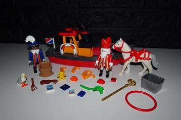 01 - Sinterklaas stoomboot met Piet en Amerigo 5206 beschikbaar voor biedingen