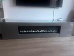 TV kast met sfeerhaard, Ophalen, Kunststof, Gebruikt, 200 cm of meer