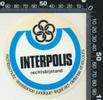 Sticker: Interpolis - Rechtsbijstand, Ophalen of Verzenden