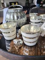 Riviera Maison armeluiszilver pumpkin waxinelichtjes klokjes, Ophalen of Verzenden, Zo goed als nieuw