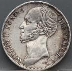 Schaarse 1 gulden 1849 Willem 2 - netjes!, 1 gulden, Verzenden, Zilver, Losse munt