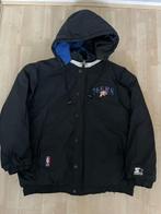 Vintage NBA Starter Jacket Philadelphia 76’ers, Gedragen, Ophalen of Verzenden, Maat 56/58 (XL), Zwart