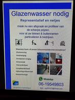 Glazenwasser of schoonmaker nodig ? Glazenwasser gezocht, Diensten en Vakmensen, Schoonmakers en Glazenwassers