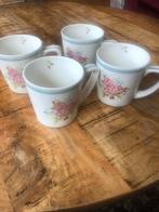 4 mokken en een theepot van Jet, by ter steege, serie Zarah, Huis en Inrichting, Keuken | Servies, Ophalen of Verzenden, Zo goed als nieuw