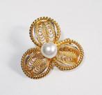 Mooie vergulden filigraan broche. Mooie vergulden filigraan, Ophalen of Verzenden
