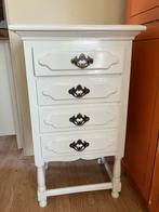 Ladekastje/nachtkastje wit, Ophalen, Gebruikt, Hout, Minder dan 45 cm