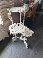 Brocante bloementafel smeedijzer, nieuw uit de doos, Ophalen, Minder dan 55 cm, Metaal of Aluminium, Onbekend