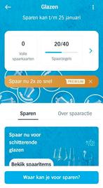 AH Glazenzegels ½ spaarkaart., Verzamelen, Supermarktacties, Albert Heijn, Verzenden