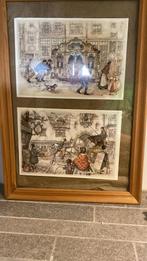 Anton Pieck Ansichtkaarten Ingelijst, Ophalen of Verzenden