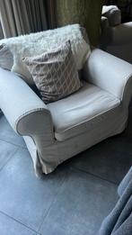 2 grote fauteuils creme kleurig, Huis en Inrichting, Ophalen, Gebruikt, 100 tot 125 cm, 100 tot 125 cm