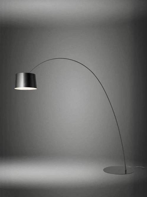 5x Foscarini Twiggy Vloerlamp Zwart Metaal - Dimmer, Huis en Inrichting, Lampen | Vloerlampen, Nieuw, 150 tot 200 cm, Kunststof