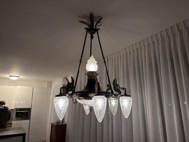 antieke lamp, Antiek en Kunst, Antiek | Lampen, Ophalen