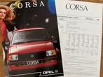 Folder en Specs Opel Corsa  | 1988, Ophalen of Verzenden, Zo goed als nieuw, Opel