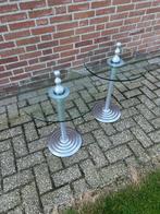 2x Leolux Zygo bijzettafels, Minder dan 55 cm, Rond, Leolux, Ophalen