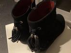 zwart suede enkellaarsjes, mt. 37.5, merk: Volare, Volare, Ophalen of Verzenden, Zwart, Lage of Enkellaarzen