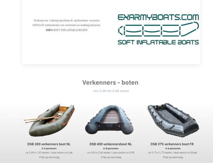 Hypalon soft inflatable Ex Army Boats DSB Zodiac rubberboot, Watersport en Boten, Rubberboten, Gebruikt, Zodiac, Overige materialen