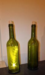 Kerst decoratie wijn flessen met verlichting, Diversen, Kerst, Ophalen, Zo goed als nieuw