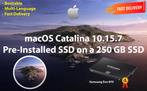 macOS Catalina 10.15.7 Voor-Geïnstalleerde SSD 250GB OSX, Computers en Software, Besturingssoftware, Nieuw, MacOS, Ophalen of Verzenden