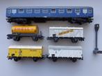 5 heel oude Märklin wagons + seinpaal, Hobby en Vrije tijd, Modeltreinen | H0, Wisselstroom, Wagon, Ophalen of Verzenden, Zo goed als nieuw