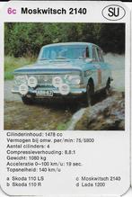 Kw4493 autokaartje 6c moskwitsch 2140, Ophalen of Verzenden, Zo goed als nieuw, Auto's