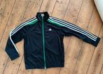 Adidas trainingsjasje trainingsvestje maat 152 zwart groen, Adidas, Jongen of Meisje, Sport- of Zwemkleding, Ophalen of Verzenden