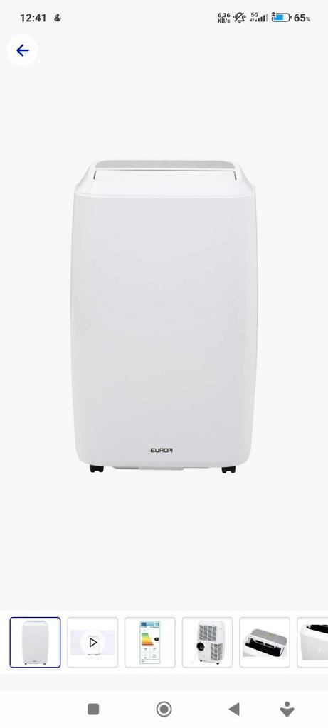 Eurom CoolSilent Wifi 9.000 BTU mobiele airco - extra stille, Witgoed en Apparatuur, Airco's, Zo goed als nieuw, Ophalen