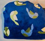 Fleece vogels blauw (B), Hobby en Vrije tijd, Stoffen en Lappen, Ophalen of Verzenden, Nieuw, Overige materialen, 120 cm of meer