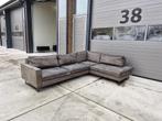 Mooie Hoekbank - Grijs Antraciet - Gereinigd, Huis en Inrichting, Stof, 250 tot 300 cm, ., 125 tot 150 cm