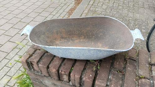 Gietijzeren geëmailleerde DRU kolenbak / mini zwembad, Antiek en Kunst, Antiek | Woonaccessoires, Ophalen
