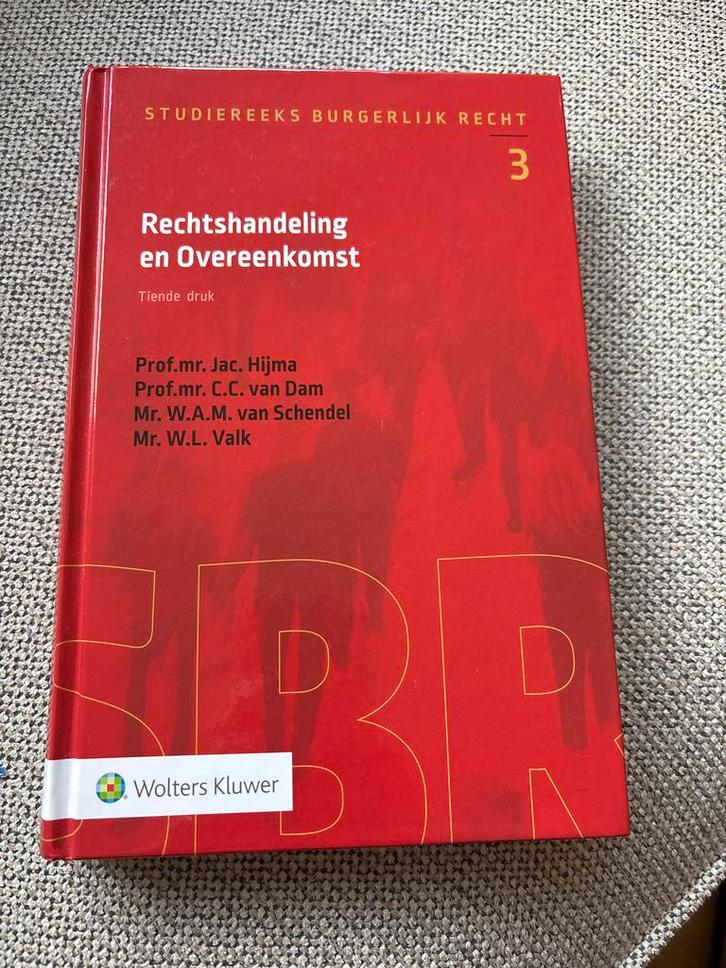 Rechtshandeling en Overeenkomst - Burgerlijk Recht, Boeken, Studieboeken en Cursussen, Zo goed als nieuw, WO, Gamma, Ophalen of Verzenden
